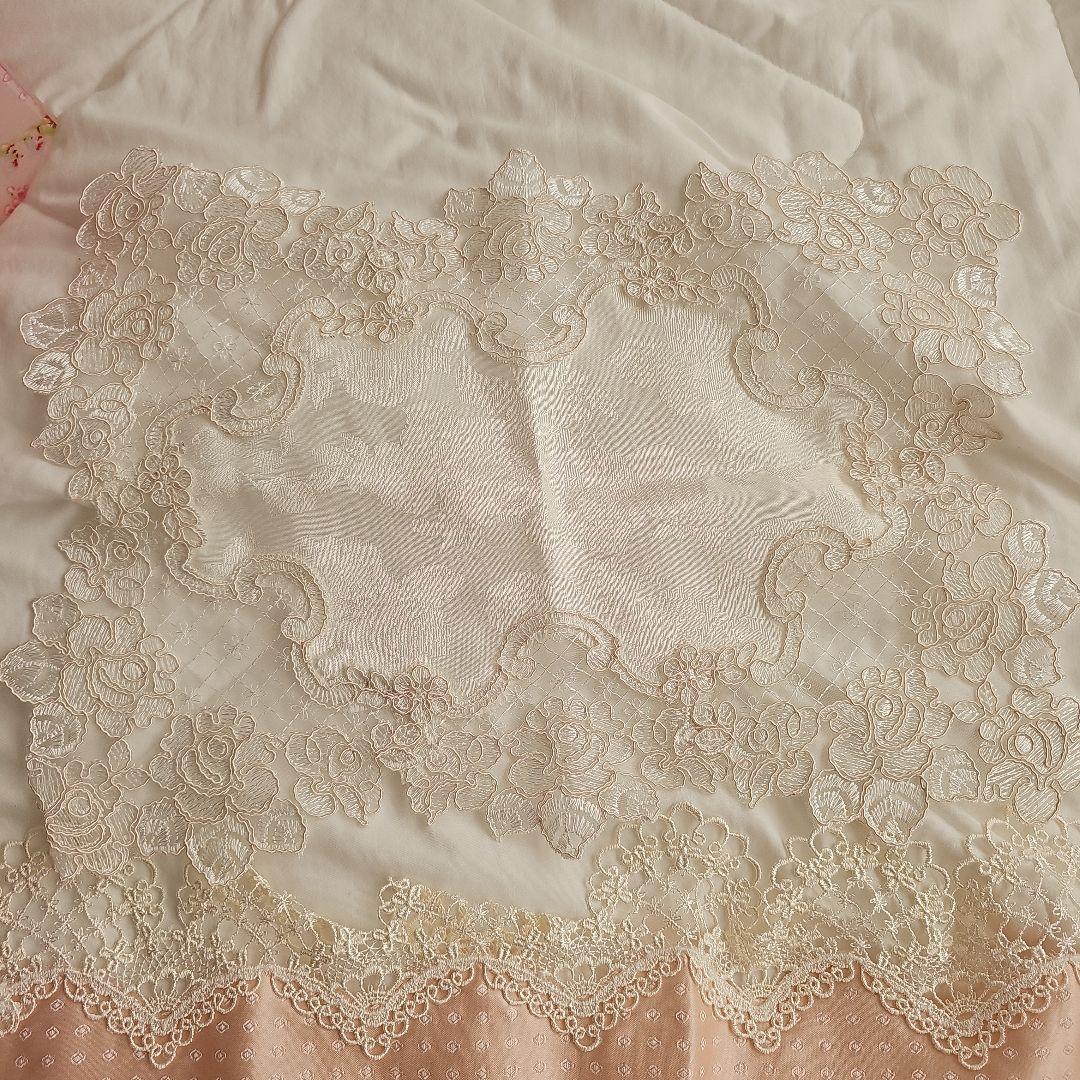 薔薇柄 ローズ 姫系 パシフィックゴールド テッシュケース レース ピンク