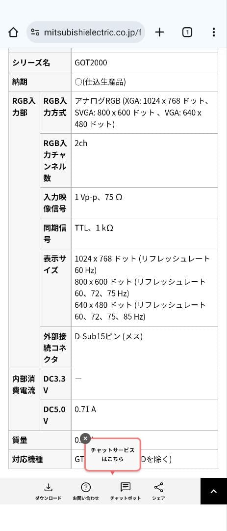 三菱電機　オプションパーツ　GT27-R2