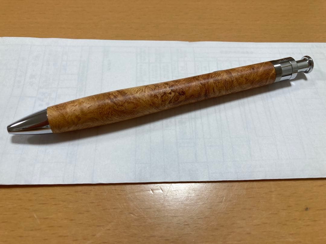 新品未使用 工房楔 ルーチェペン ボールペン 花梨こぶ杢 1