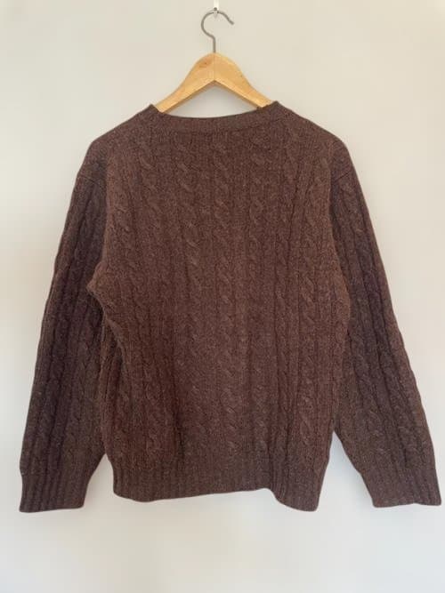 ドレイクス Drake’s シェットランドニット ケーブルニット