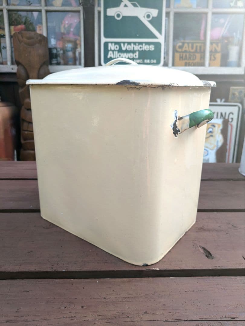 イギリス アンティーク ホーロー BREAD缶 【大】ブレッド缶　ブレッドケース