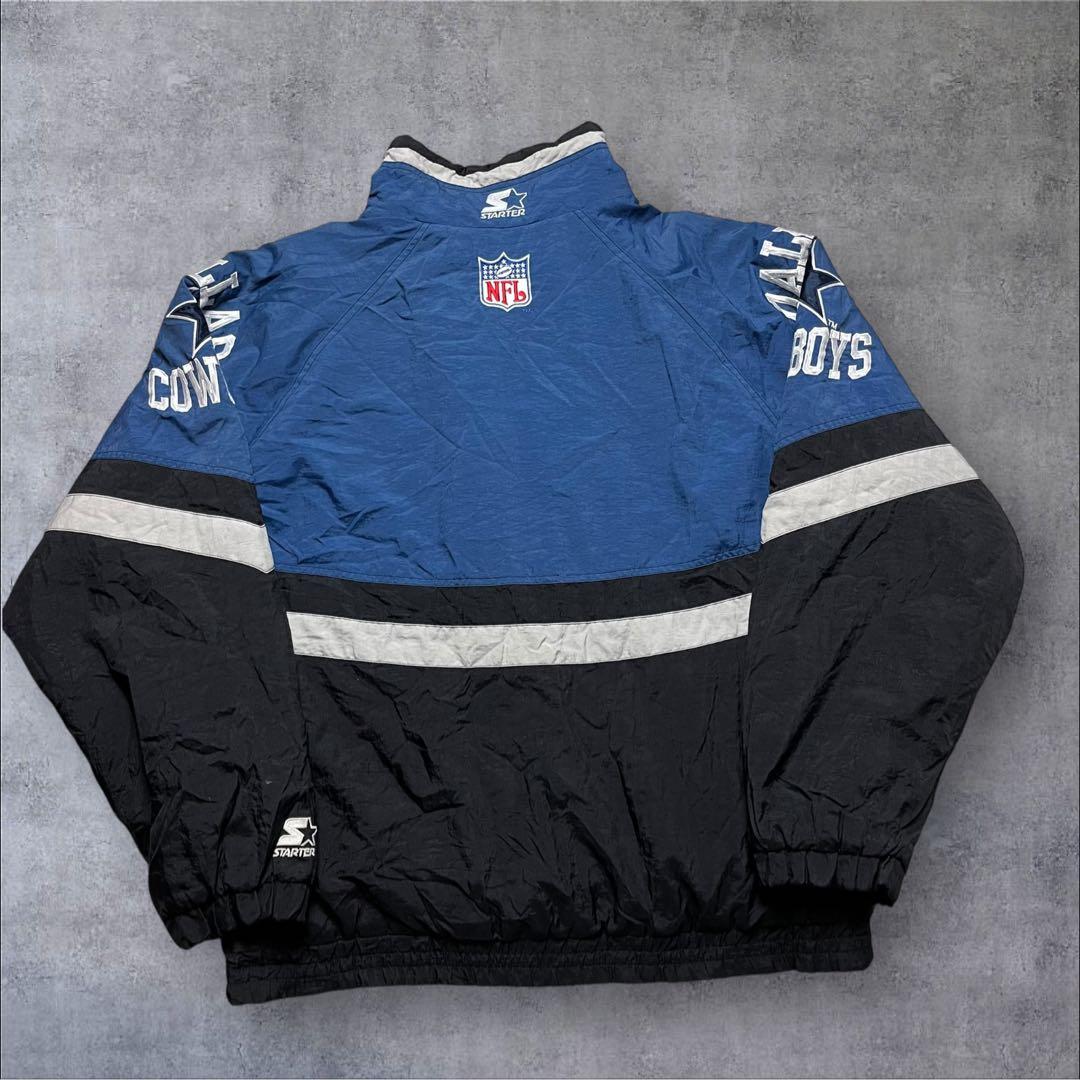 90s STARTER NFL カウボーイズ 中綿 ハーフジップジャケット