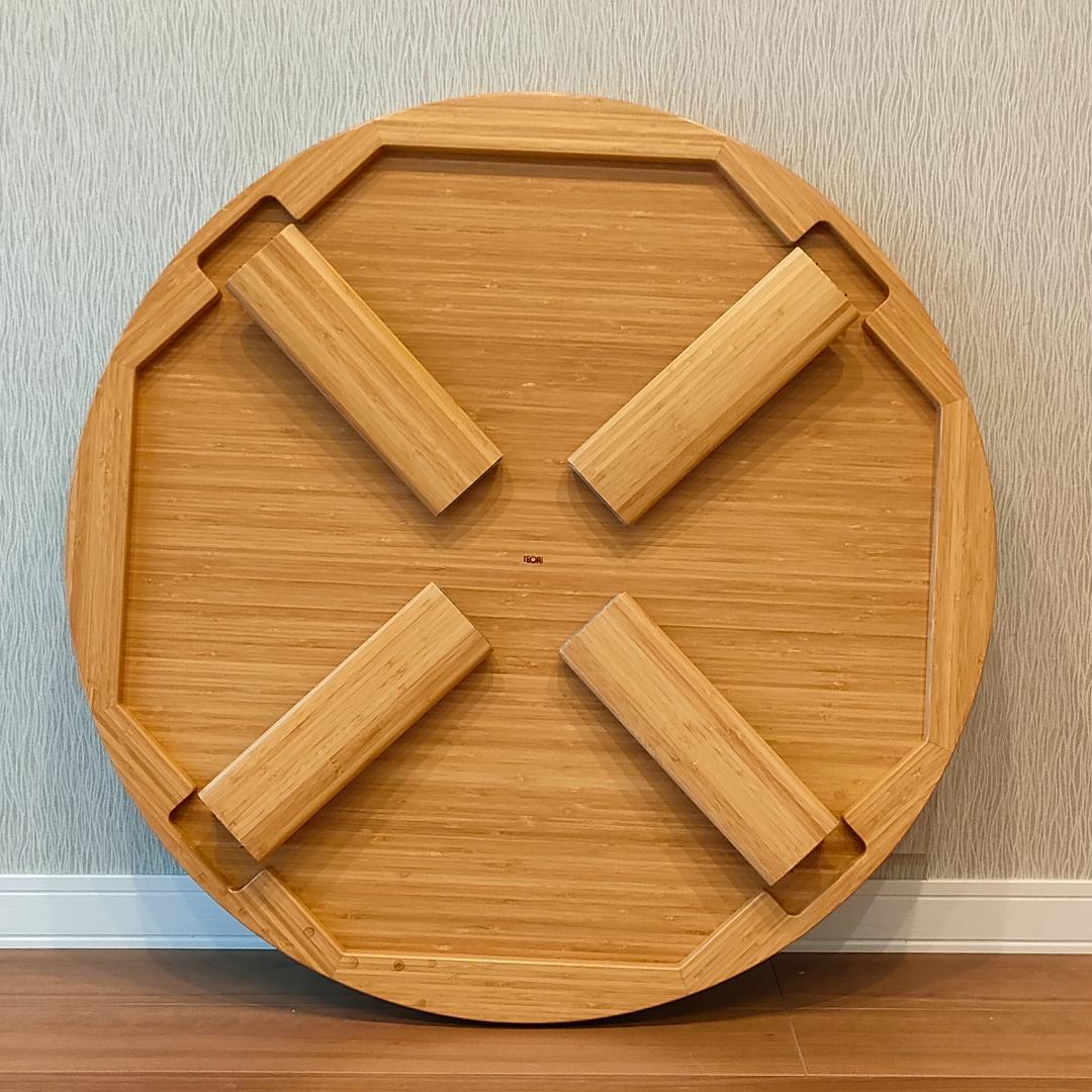 テオリ　円卓　丸テーブル　ローテーブル　折りたたみ