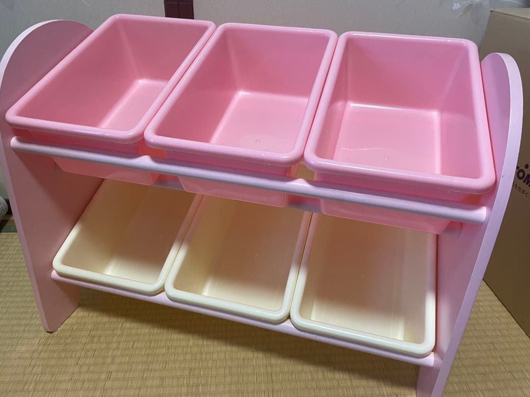 マザーガーデン 廃盤　希少　おもちゃ箱　ラック　棚