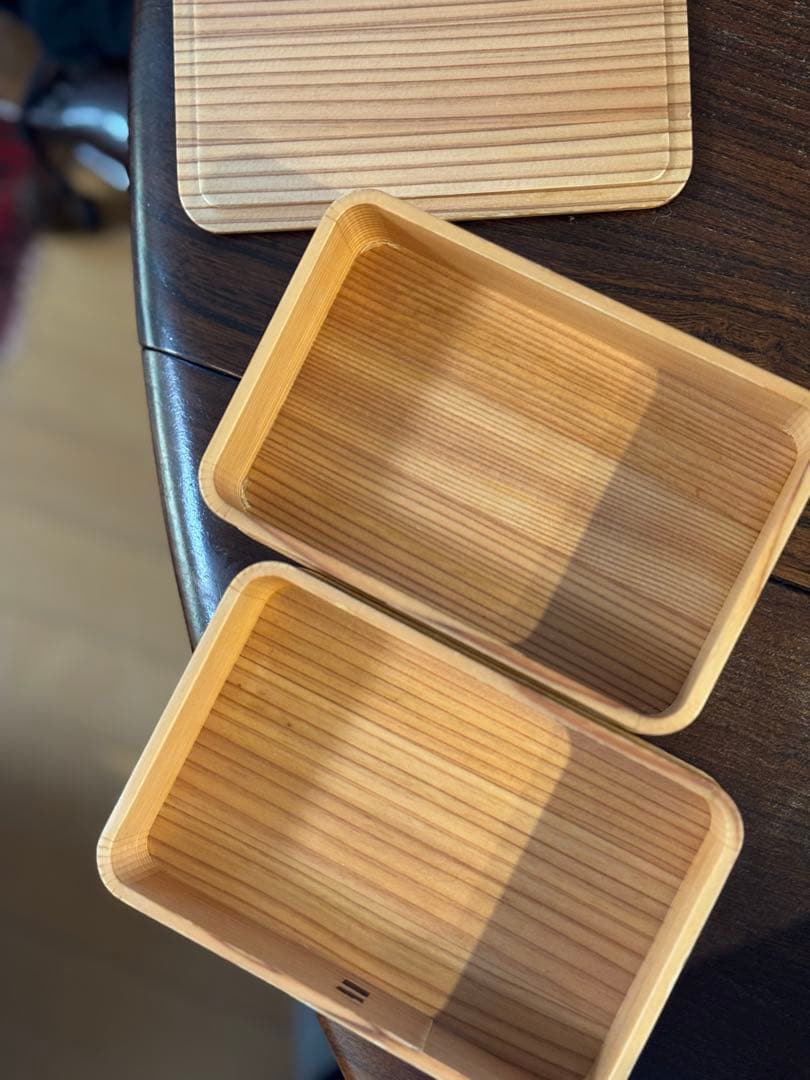 レア　大館工芸社 曲げわっぱ 隅丸二ツ重弁当 工芸品