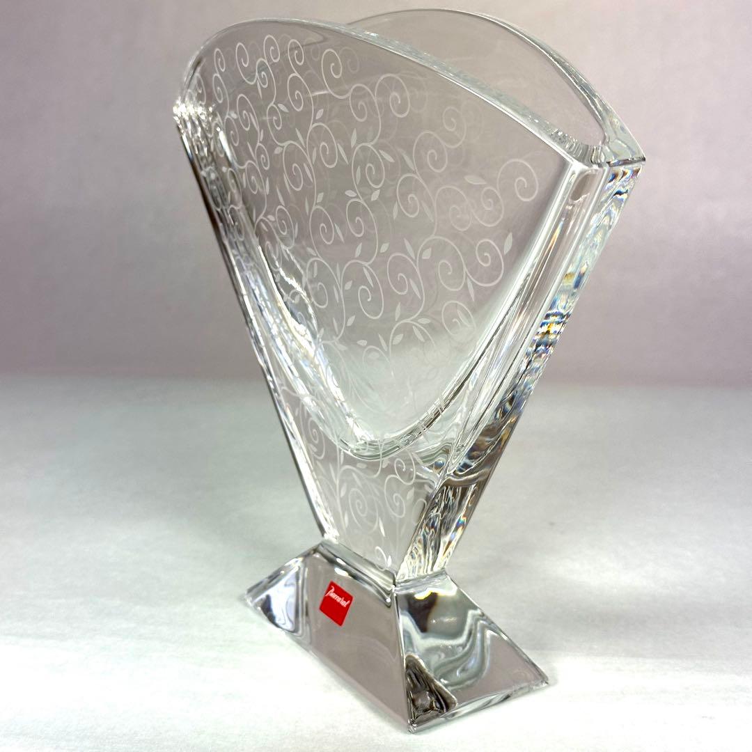 バカラ ランデブー フラワーベース エッチング ツタ模様 H21cm 新品未使用