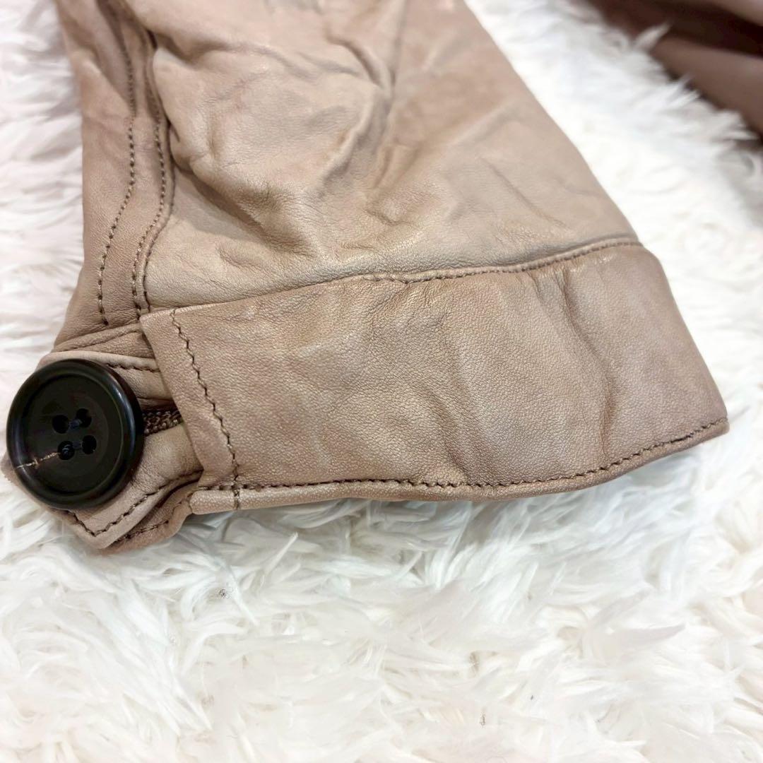 sisii✨2way洗えるレザージャケット　フィッシュテール リアルファー