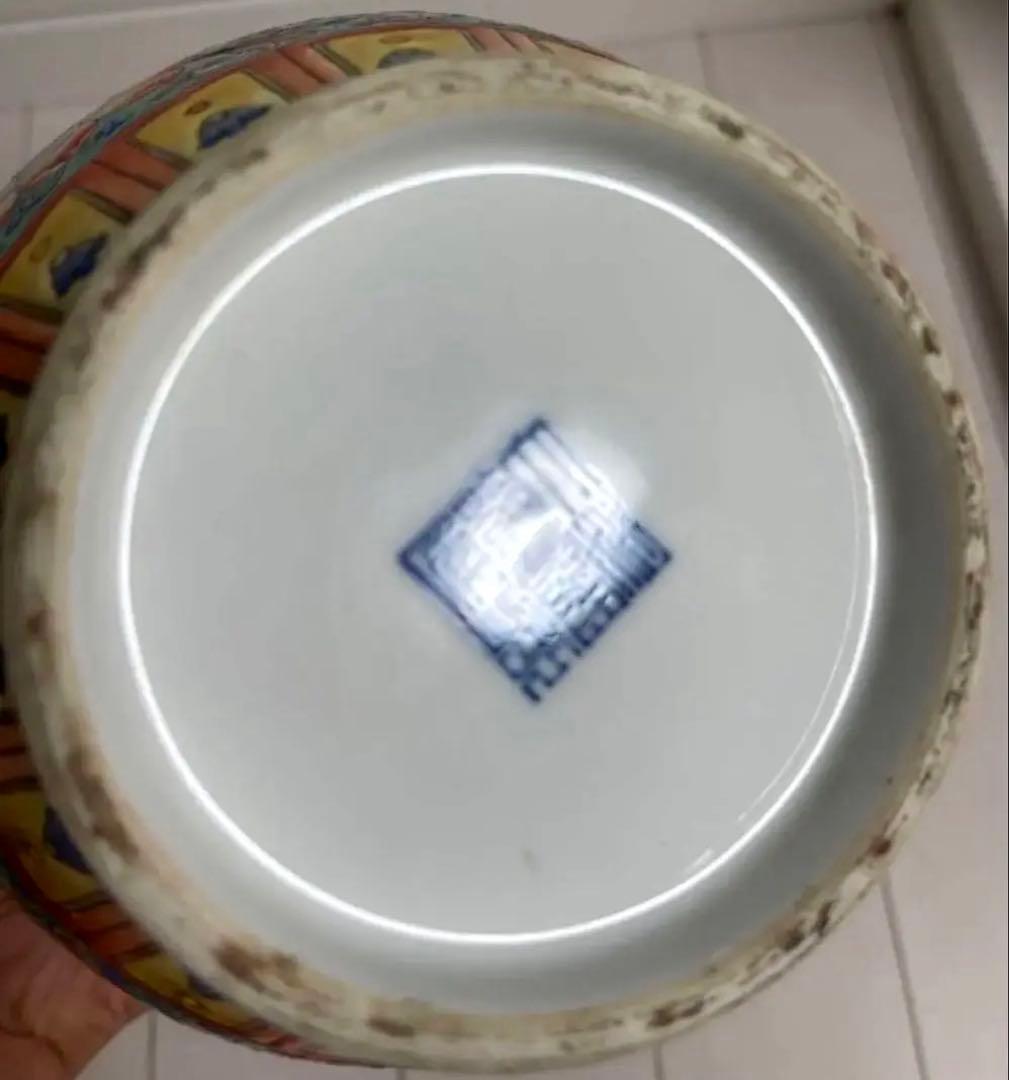 中国 骨董品 大清乾隆年製 粉彩鳳凰花唐草文 瓶