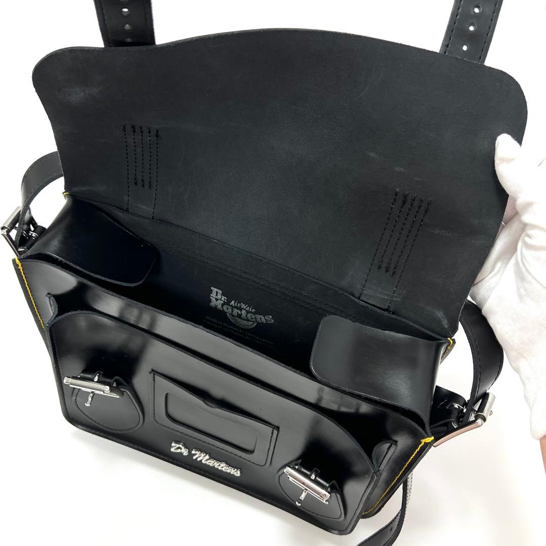 ドクターマーチン　ショルダーバッグ　レザー　サッチェルバッグ　クロスボディ