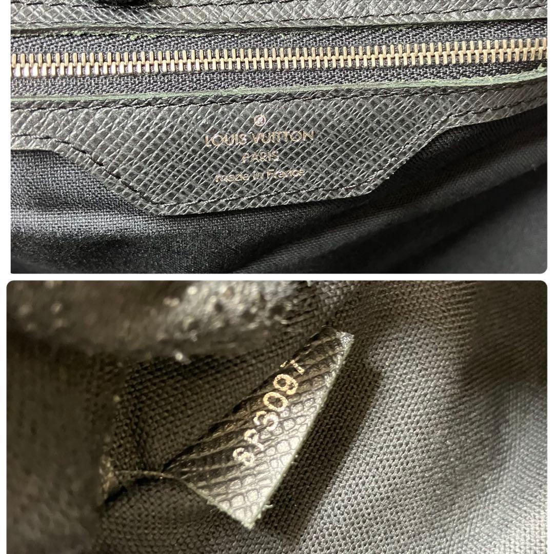 ルイヴィトン タイガ イゴール 本革 レザー A4 ビジネスバッグ 黒