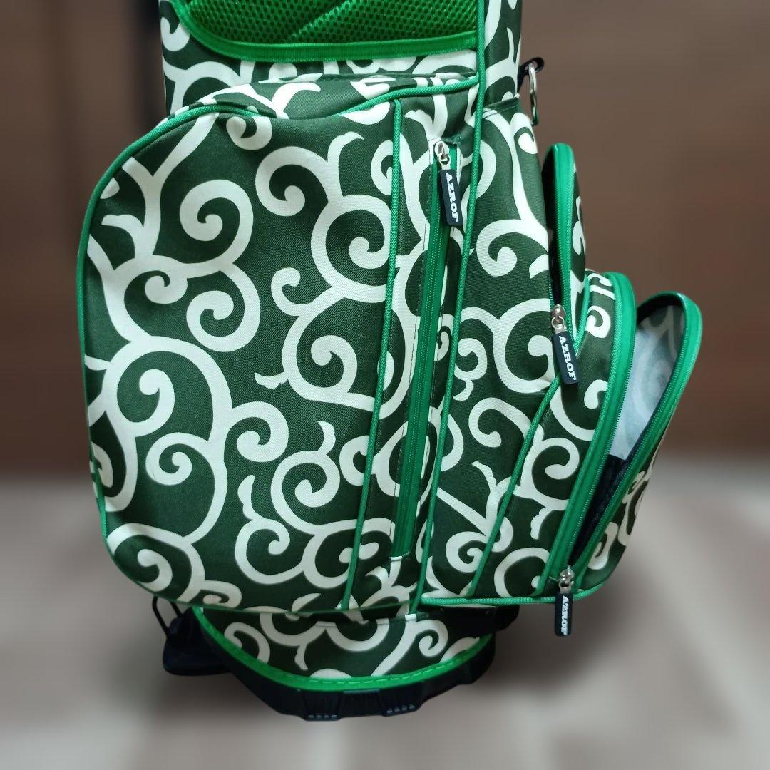 ふぁっく　AZROF アズロフ スタンド キャディバッグ 唐草模様