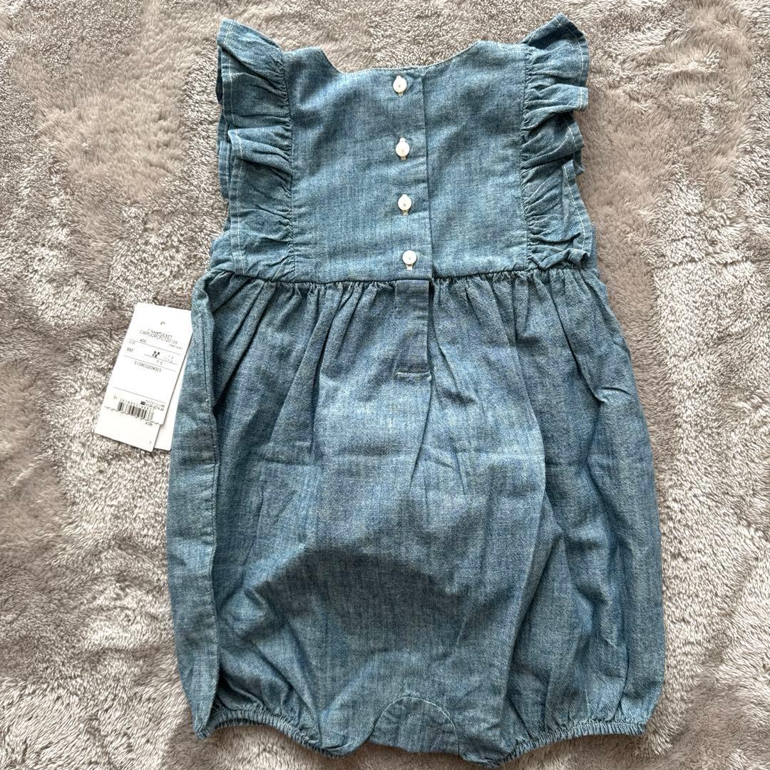 【新品】【女の子】ラルフローレン　ロンパース　ショートオール　デニム風　75