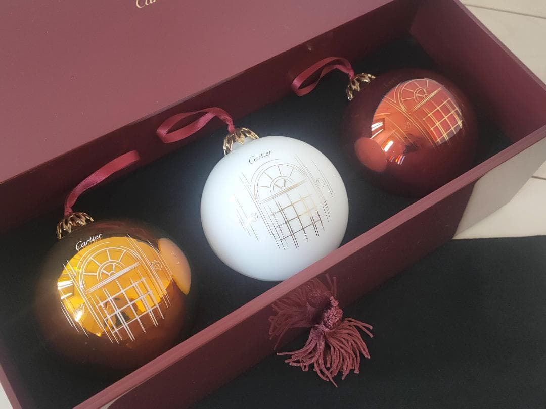 希少 未使用 カルティエ Cartier クリスマス オーナメント 引出BOX付