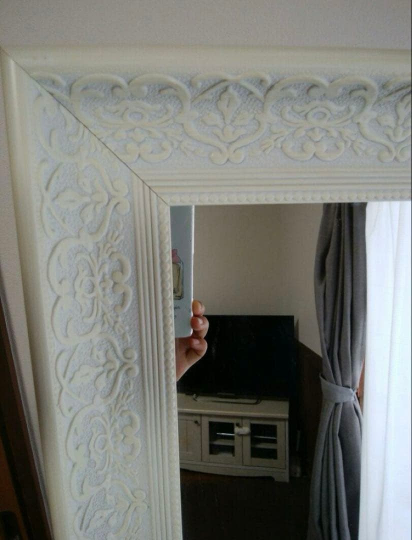 ヴィンテージ風 アンティーク風 スタンドミラー 姿見　全身鏡 クラシック　姫系