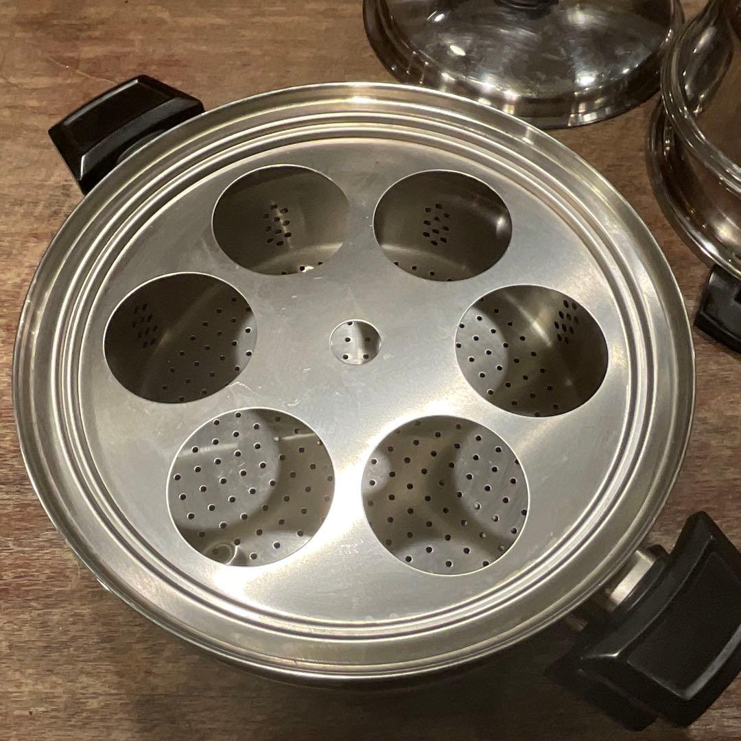 ロイヤルクイーン 6コート スチーマー 大 フライパン セット(IH対応)