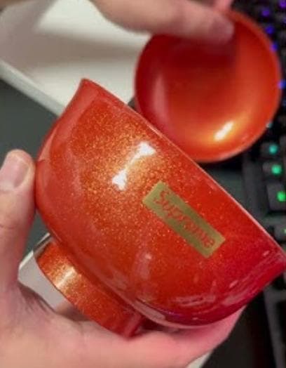 新品未開封 23FW Supreme Zoni Glitter Bowl Red