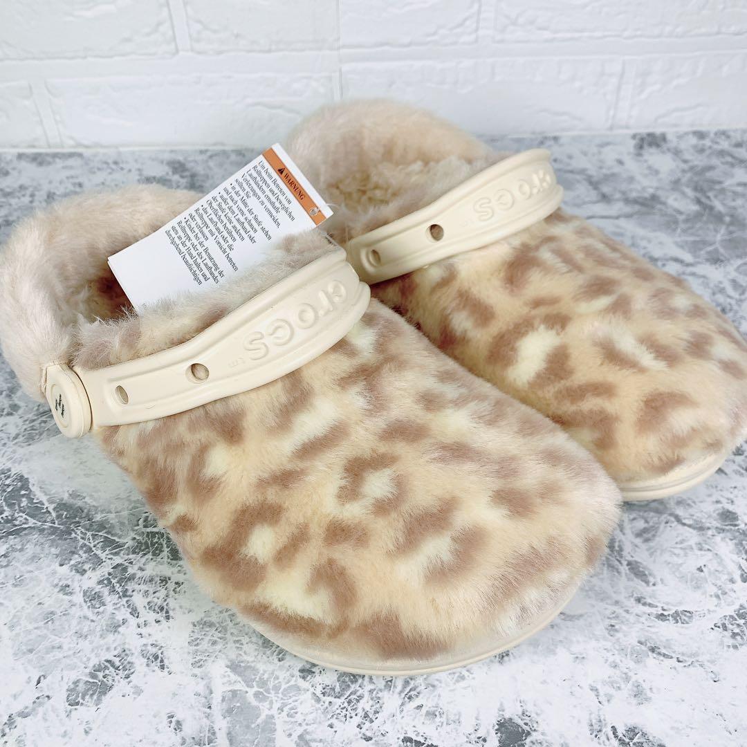 【完売品】きゃりーぱみゅぱみゅ × クロックス ファー レオパード 23cm