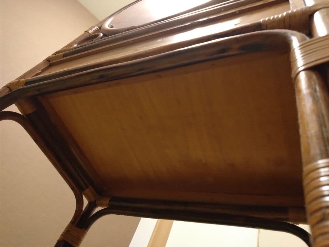 籐　鏡台　アンティーク　ビンテージ