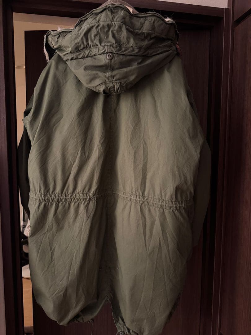 anytee購入　M-65 ファー付きフード モッズコート オリーブグリーン