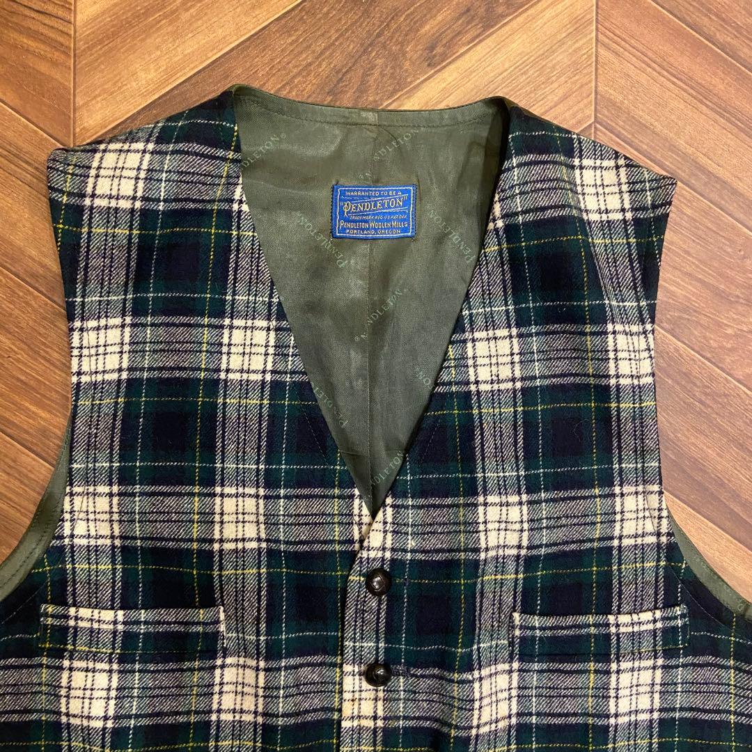 50s PENDLETON ペンドルトン ウール ベスト ワンサイズ