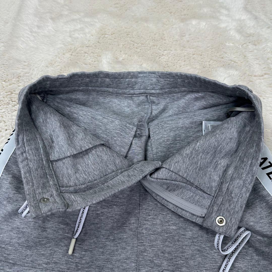 ✨美品✨パーリーゲイツ ロゴテープ スカート グレー 0 スウェット ストレッチ