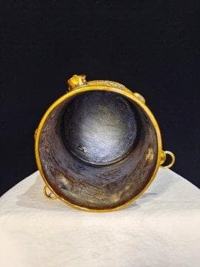 金銅経瓶「八宝瓶」仏教の八宝