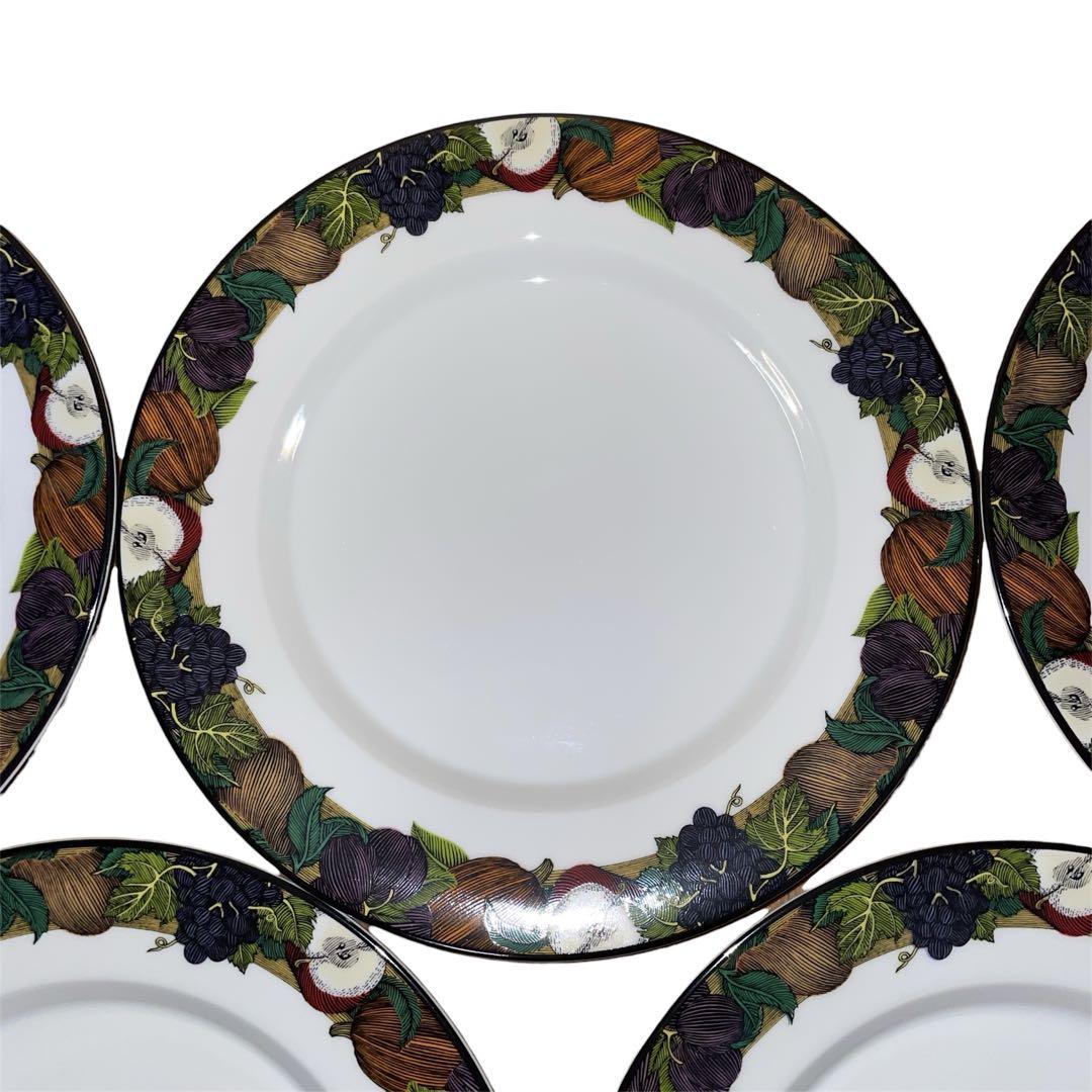 【未使用品級】 DANSK コルヌコピア ディナープレート 約23㎝ 5枚セット