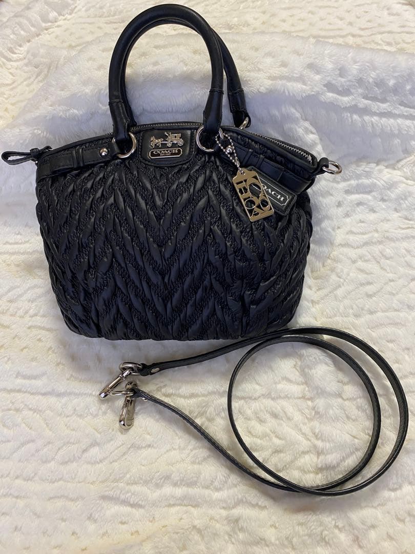 COACH マディソンギャザード2wayバッグ