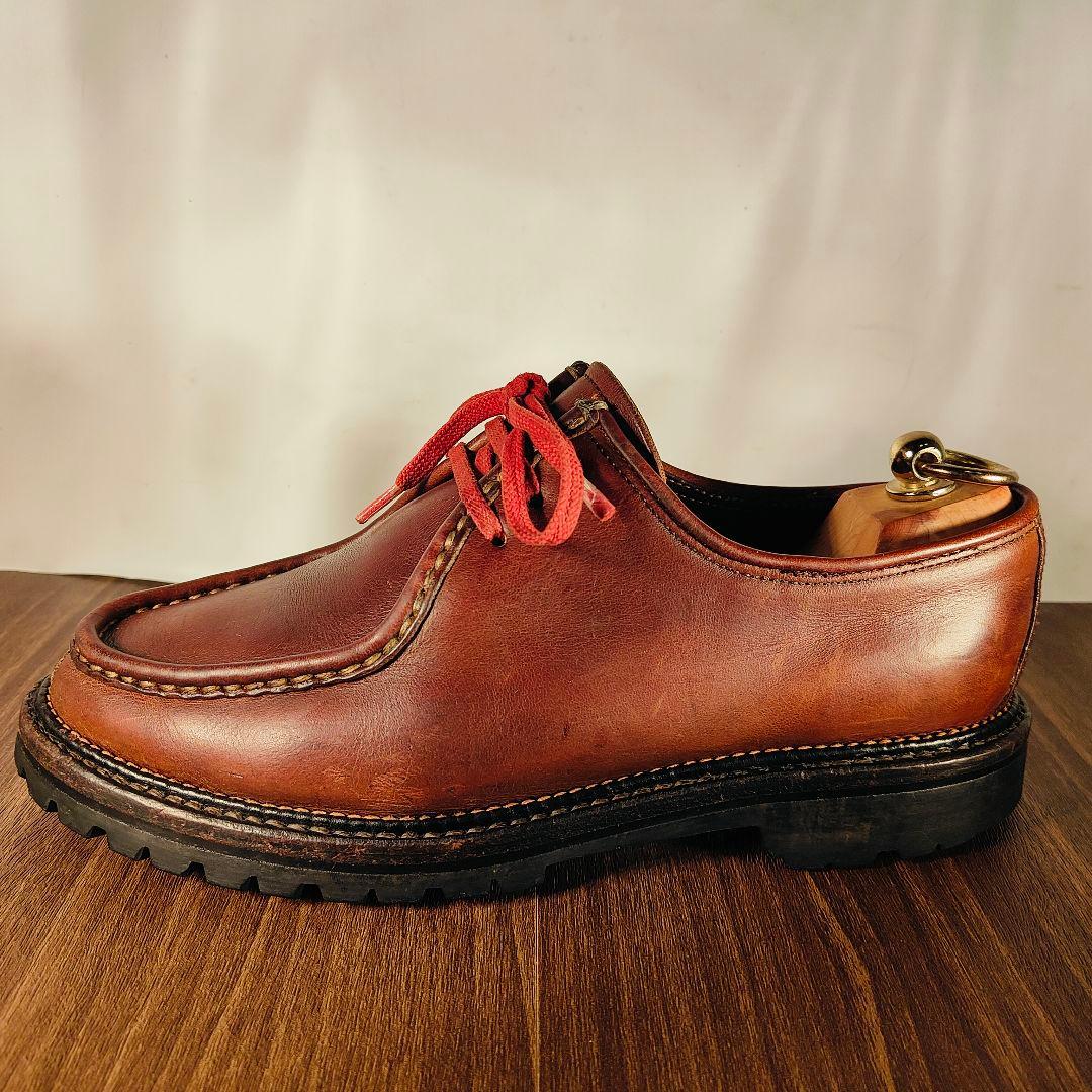 【高級ヴィンテージ】国内レザー工房製　Uチップ厚革オイルドレザー シャンボード系