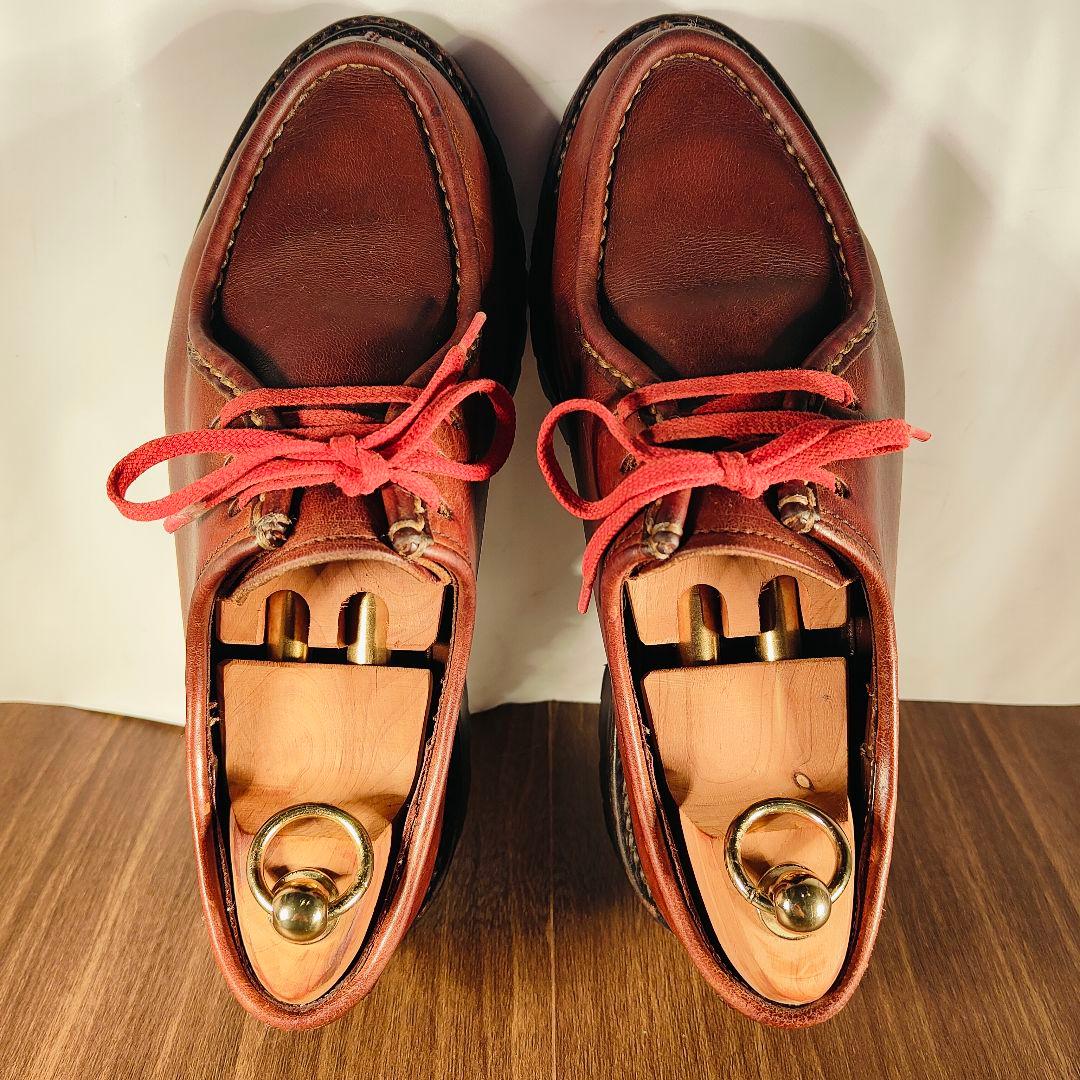 【高級ヴィンテージ】国内レザー工房製　Uチップ厚革オイルドレザー シャンボード系