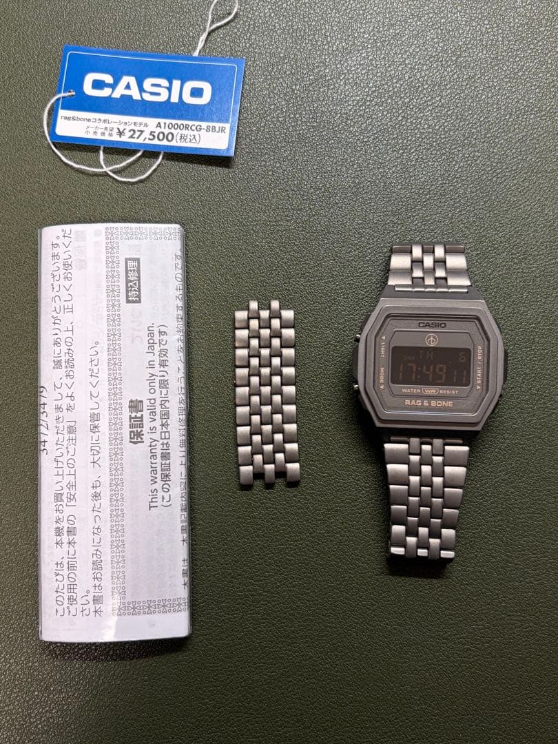CASIO RAG & BONE A1000RCG-8BJR ラグ&ボーン