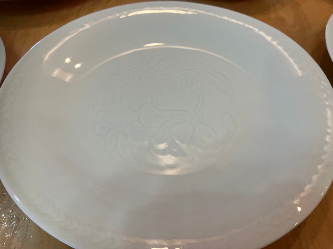 骨董品　新品未使用　ダイニングセット23点　中国福建省　白玉天