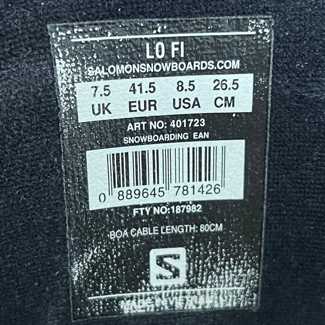 【即日発送】SALOMON サロモン スノボブーツ LO FI 26.5cm