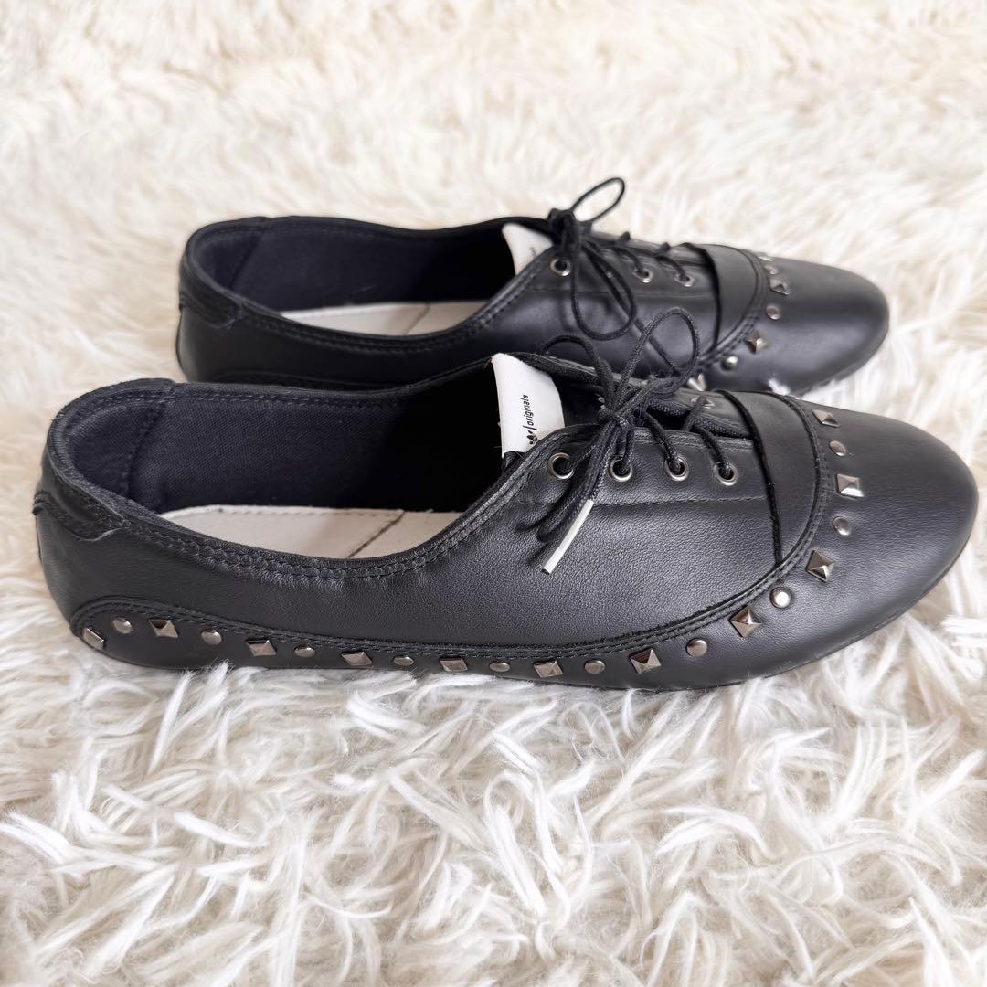 【新品】アディダス オリジナルス スタッズ レザー フラットシューズ 40周年