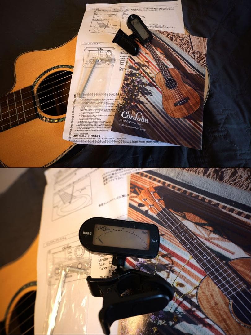 美品 CORDOBA MINI Ⅱ EB-CE エレアコ　トラベルギター