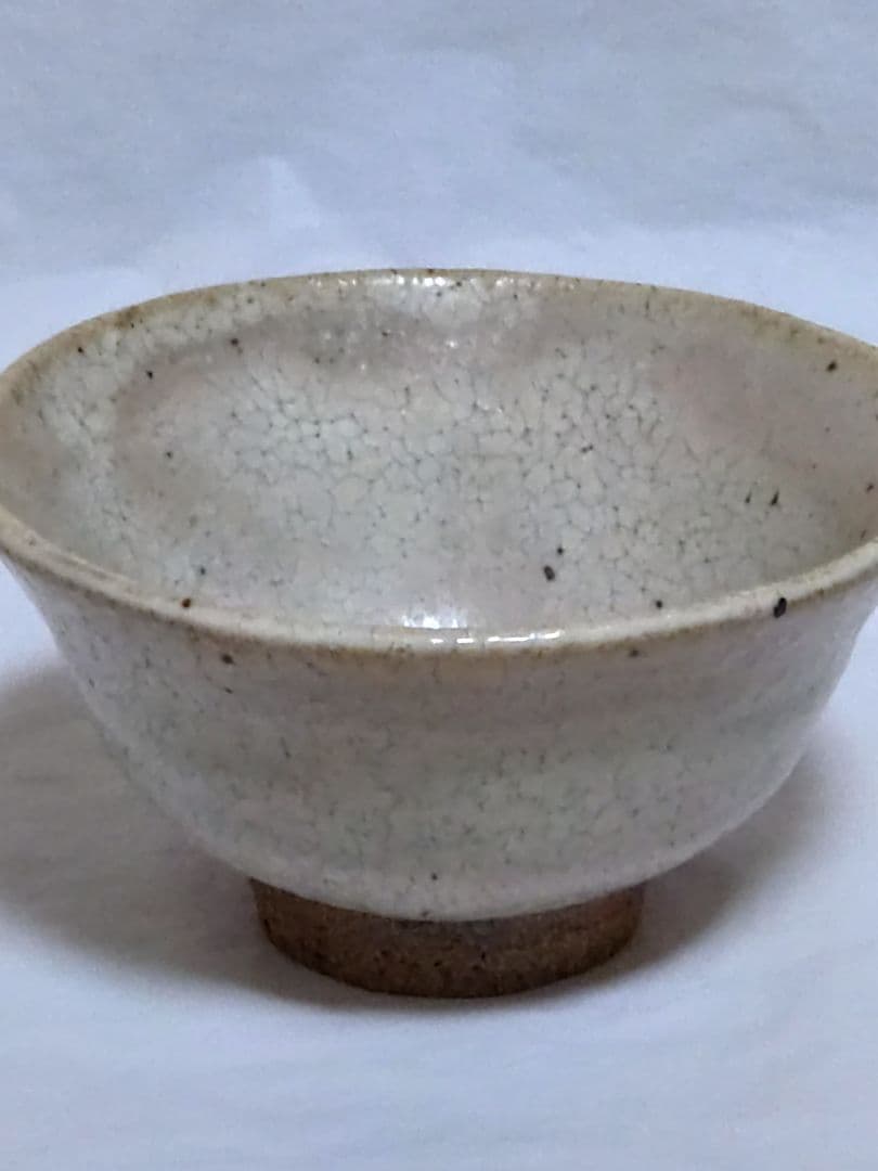 茶道具　古物　粉引唐津　抹茶碗