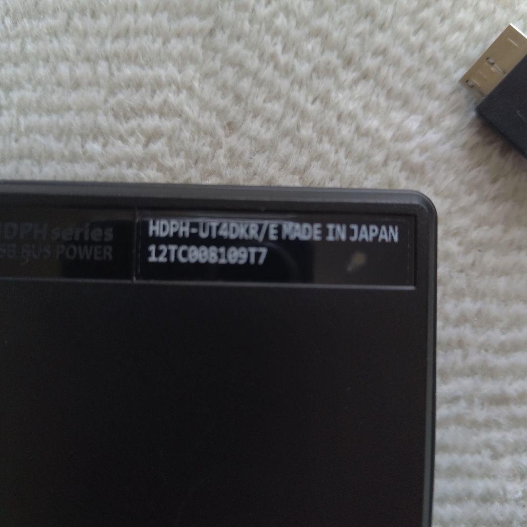 アイオーデータ　2.5インチ 4TB 外付けHDD 使用時間少