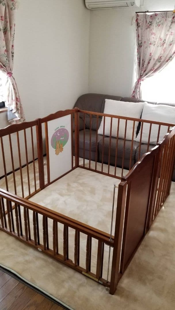 【ベビーベッド】サークルとしても使用OK!!