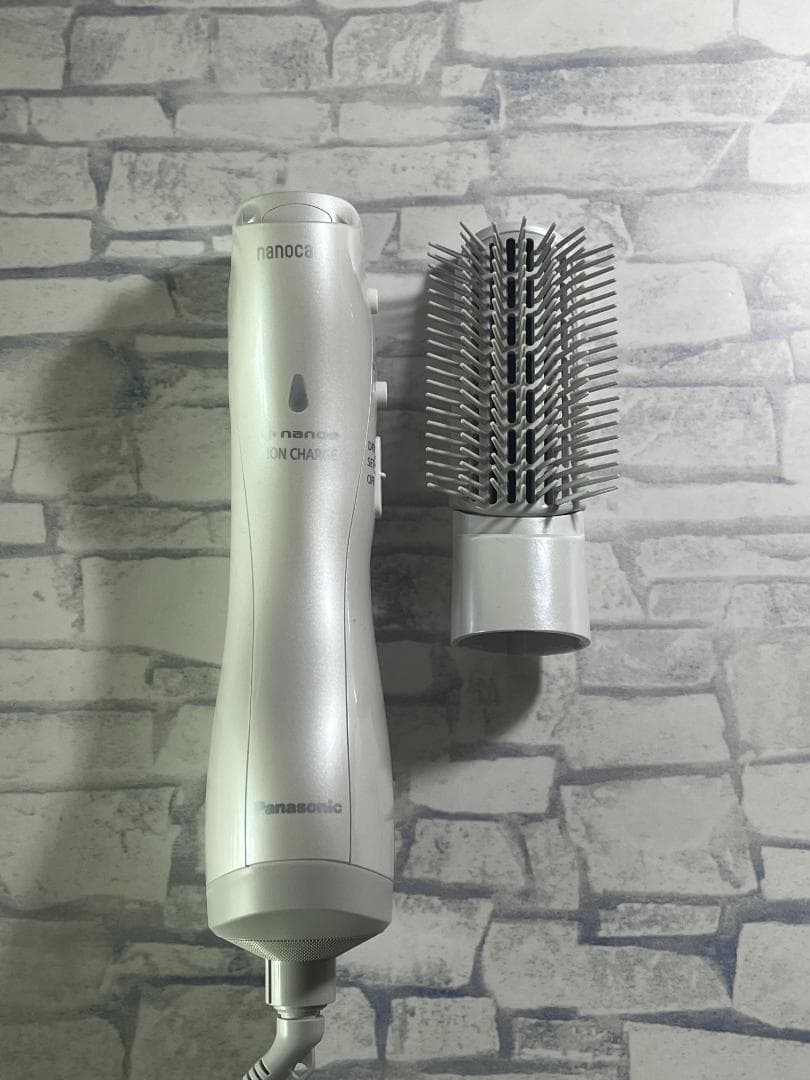 【美品】Panasonic くるくるドライヤー ナノケア EH-KN7J-W