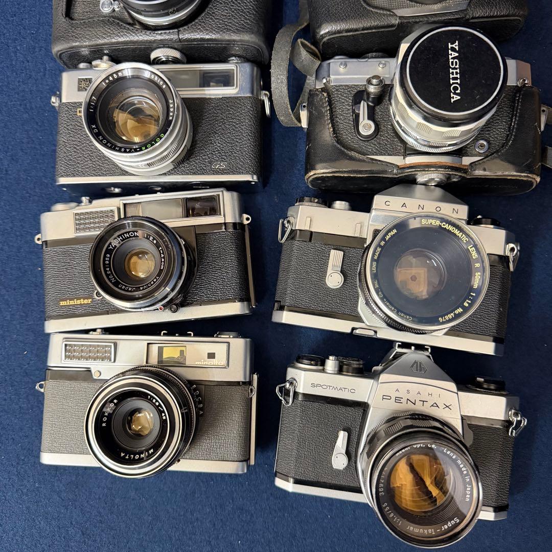 フィルム カメラ まとめ 8台 キヤノン ヤシカ ペンタックス コニカ ミノルタ