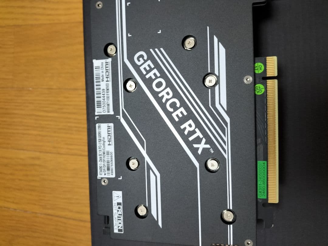 グラフィックボード・グラボ・ビデオカード GEFORCE RTX 4060 8GB GDDR6