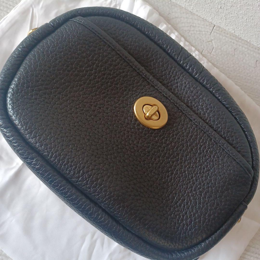 COACH コーチ　カメラバッグ　ターンロック　ブラック　ショルダーバッグ