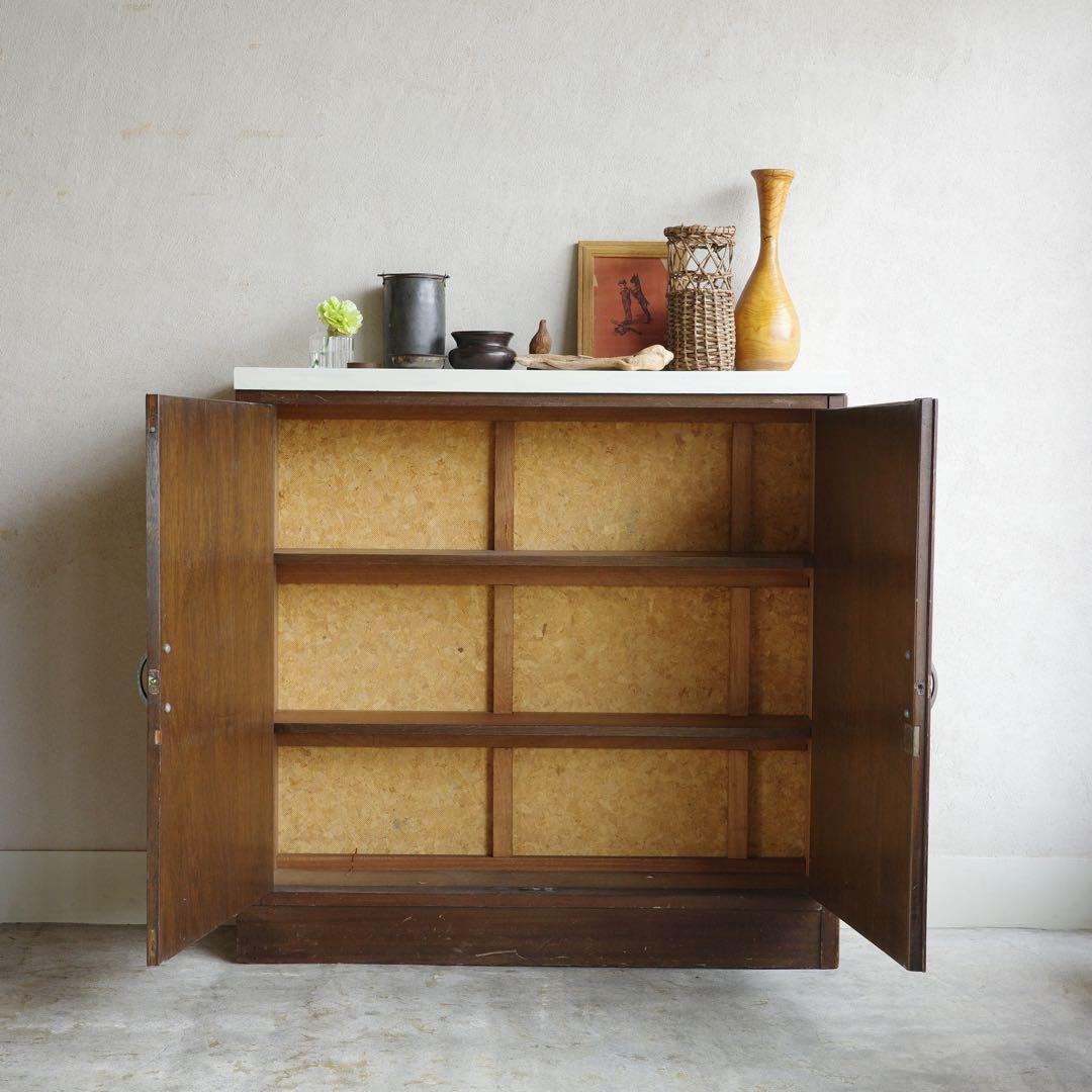 MM！横長の大きな飾り棚　古家具