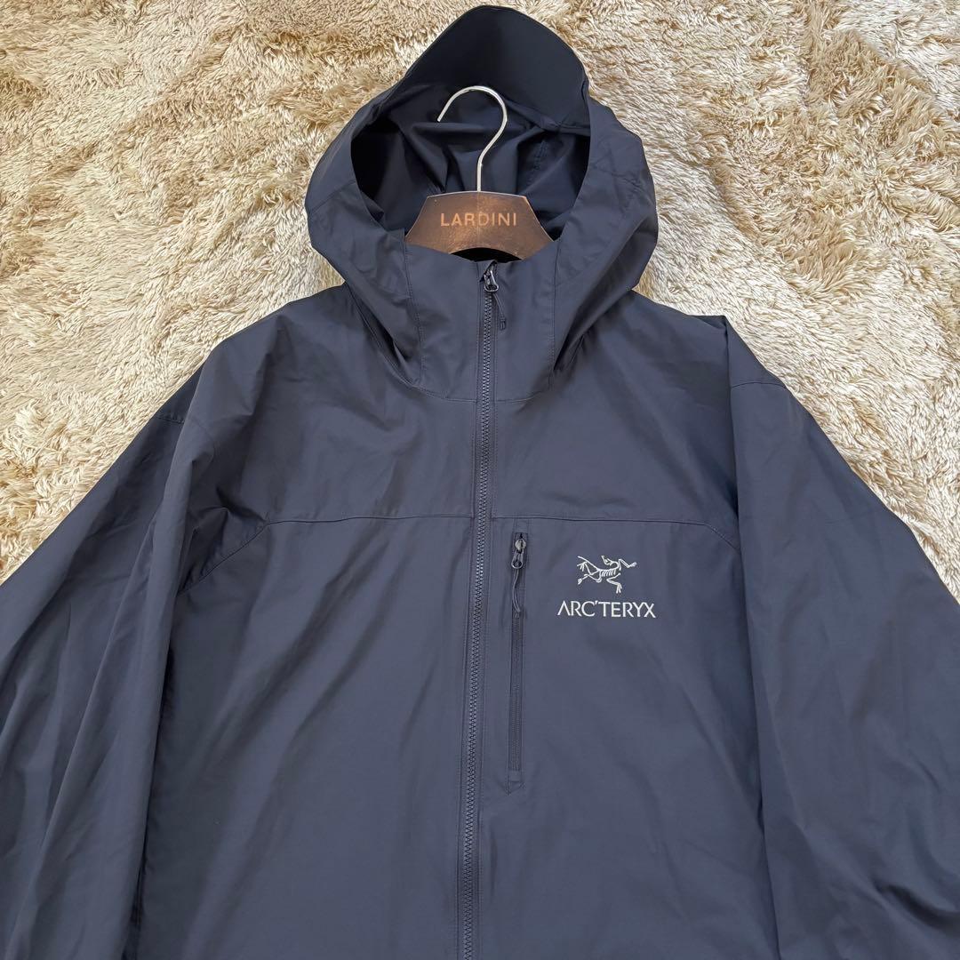 【美品】ARC'TERYX スコーミッシュフーディ L ダークネイビー