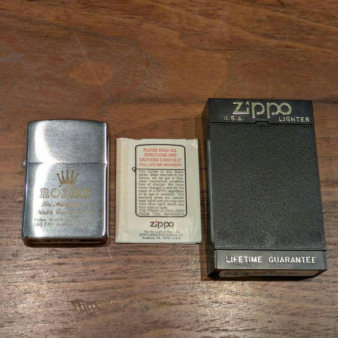 【未使用】92年製 ヴィンテージ ROLEX シルバー Zippo アンティーク