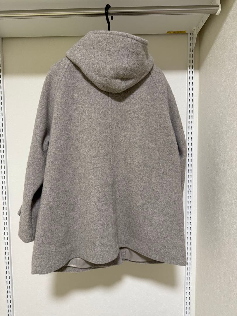 【DOORS】エアリーウールフードコート杢GREGE