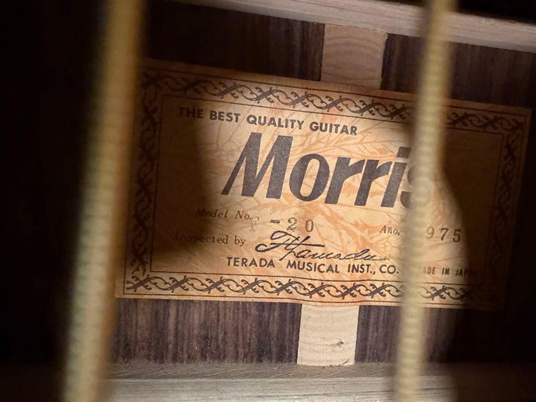 Morris F-20 モーリス アコースティックギター ハードケース付き