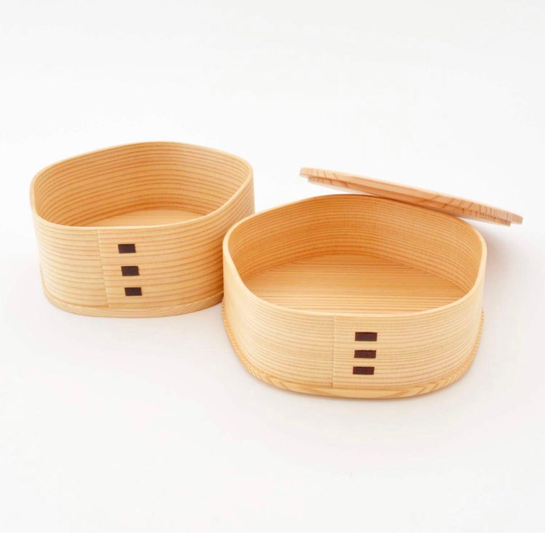 秋田杉 曲げわっぱ 梅花 弁当 まげわっぱ 弁当箱 日本製　新品　大館工芸社
