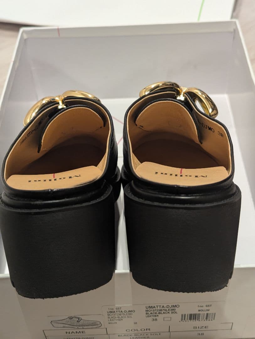 【美品】Mollini モリーニ UMATTA-DJMO ミュール サンダル