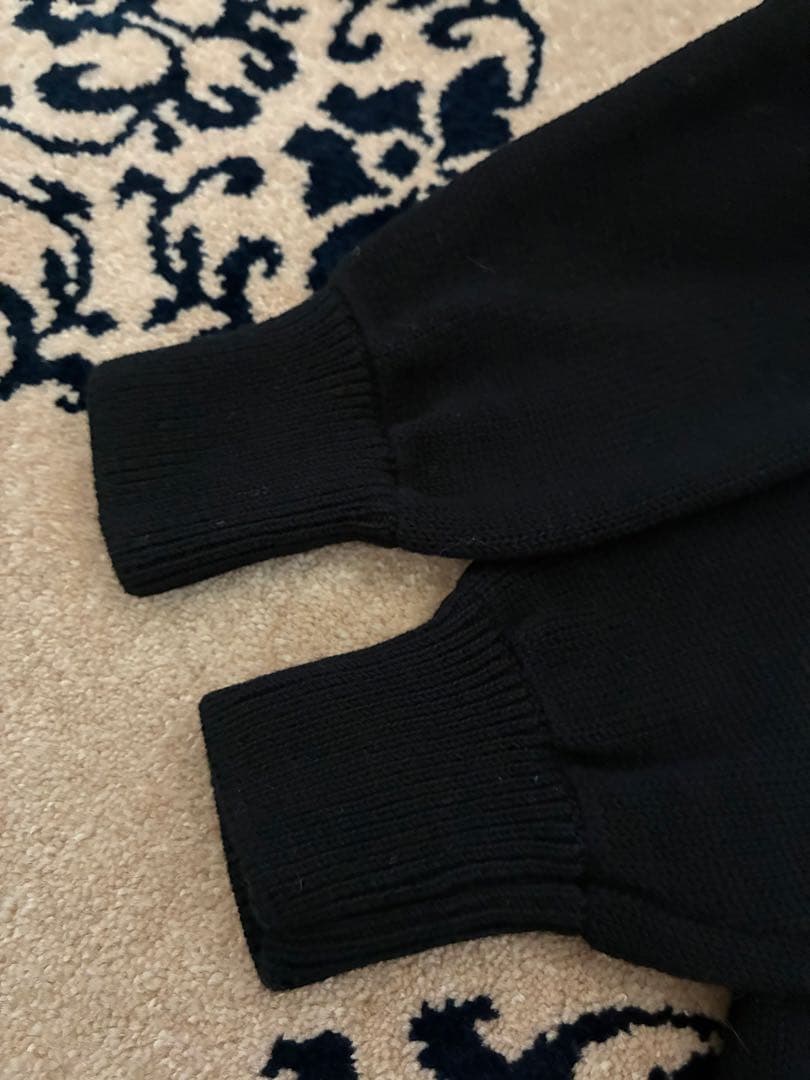 BAFY フード付きニットパーカー　ブラック　黒